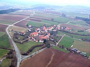 Luftbild von Stockheim der Fa Neumeyer Heidenheim 